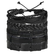 Load image into Gallery viewer, Leaf Feather Multilayer Leather Bracelet